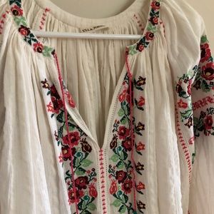 Ulla Johnson embroidered blouse size 6